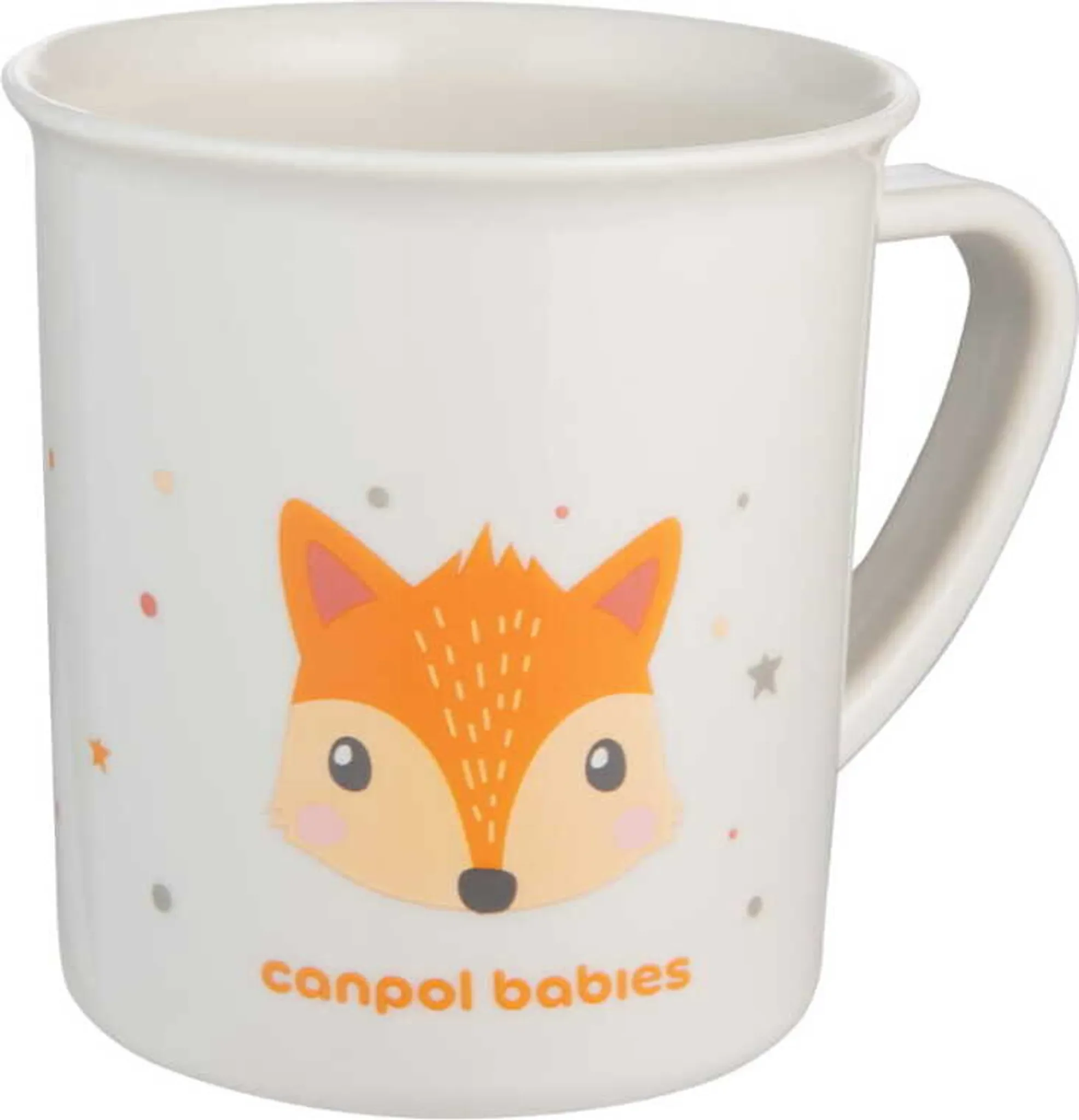 Canpol Babies Niedliche Tiere Plastikbecher mit Ohren – 170 ml, Fuchs
